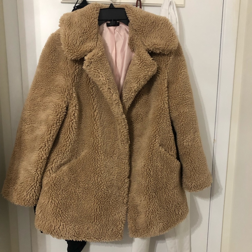 Topshop sherpa coat